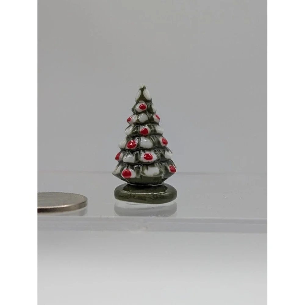 1:12 Miniature Doll house Ceramic Christmas Tree 1